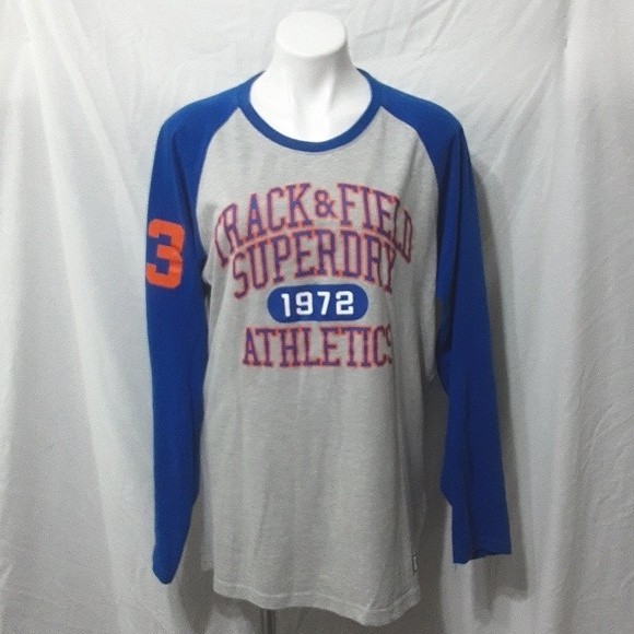 Superdry Track & Field 1972 Graphic Crewneck Shirt XL Vintage Sporty Streetwear - Picture 2 of 9